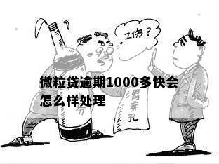 微粒贷逾期1000多快会怎么样处理