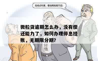 微粒贷逾期怎么办，没有偿还能力了，如何办理停息挂账，无期限分期？