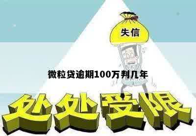 微粒贷逾期100万判几年