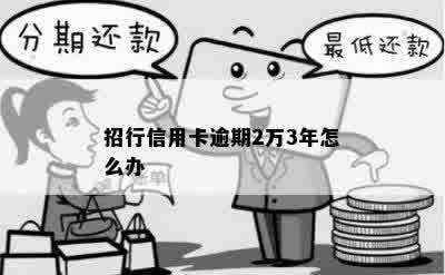 招行信用卡逾期2万3年怎么办