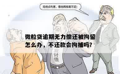 微粒贷逾期无力偿还被拘留怎么办，不还款会拘捕吗？