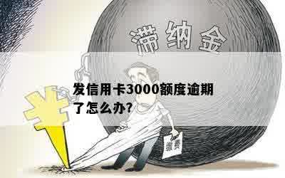 发信用卡3000额度逾期了怎么办？