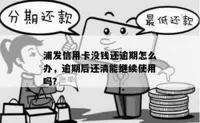 浦发信用卡没钱还逾期怎么办，逾期后还清能继续使用吗？