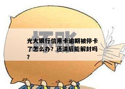 光大银行信用卡逾期被停卡了怎么办？还清后能解封吗？