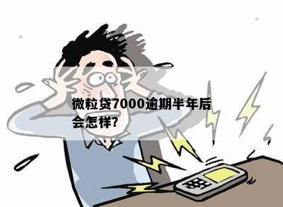 微粒贷7000逾期半年后会怎样？