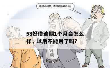 58好借逾期1个月会怎么样，以后不能用了吗？