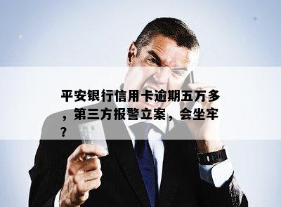 平安银行信用卡逾期五万多，第三方报警立案，会坐牢？