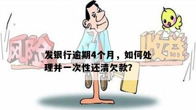 发银行逾期4个月，如何处理并一次性还清欠款？