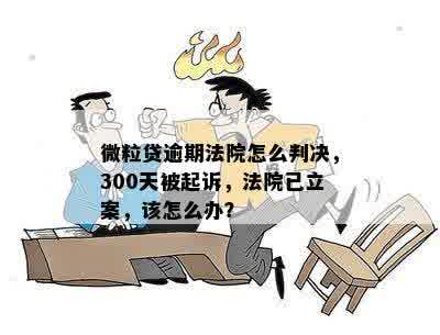 微粒贷逾期法院怎么判决，300天被起诉，法院已立案，该怎么办？