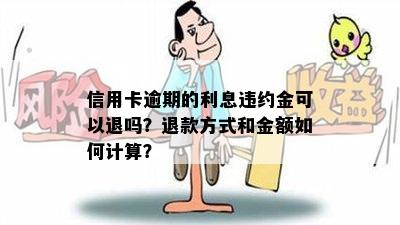 信用卡逾期的利息违约金可以退吗？退款方式和金额如何计算？