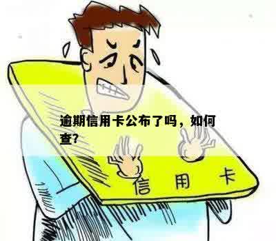 逾期信用卡公布了吗，如何查？