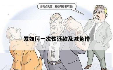 发如何一次性还款及减免措