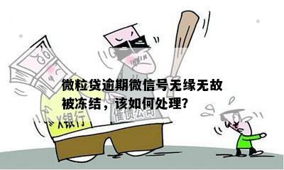 微粒贷逾期微信号无缘无故被冻结，该如何处理？