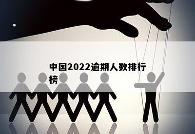 中国2022逾期人数排行榜