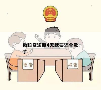 微粒贷逾期4天就要还全款了