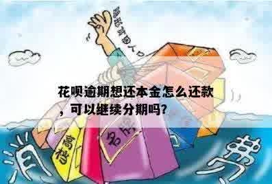 花呗逾期想还本金怎么还款，可以继续分期吗？