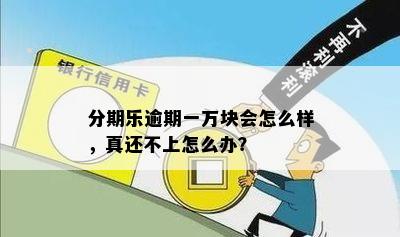 分期乐逾期一万块会怎么样，真还不上怎么办？