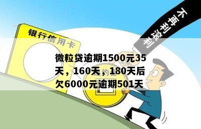 微粒贷逾期1500元35天，160天，180天后欠6000元逾期501天