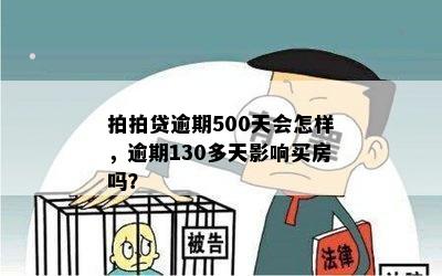 拍拍贷逾期500天会怎样，逾期130多天影响买房吗？