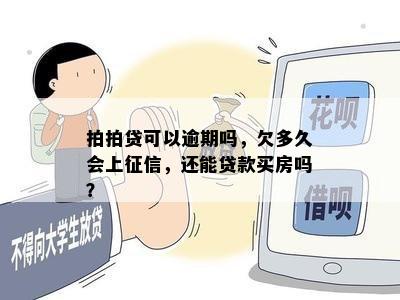 拍拍贷可以逾期吗，欠多久会上征信，还能贷款买房吗？