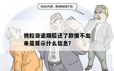 微粒贷逾期后还了款借不出来是显示什么信息？