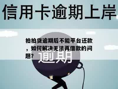 拍拍贷逾期后不能平台还款，如何解决无法再借款的问题？