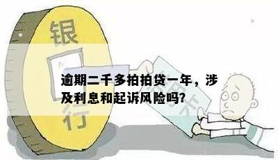 逾期二千多拍拍贷一年，涉及利息和起诉风险吗？