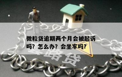 微粒贷逾期两个月会被起诉吗？怎么办？会坐牢吗？