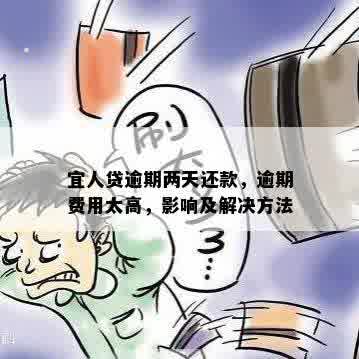 宜人贷逾期两天还款，逾期费用太高，影响及解决方法