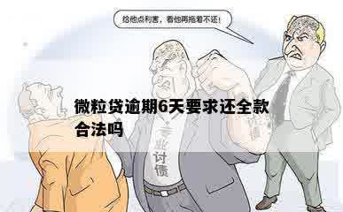 微粒贷逾期6天要求还全款合法吗