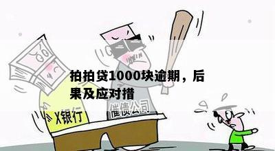 拍拍贷1000块逾期，后果及应对措