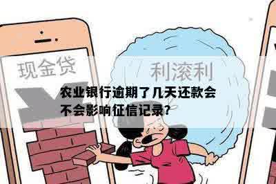 农业银行逾期了几天还款会不会影响征信记录？