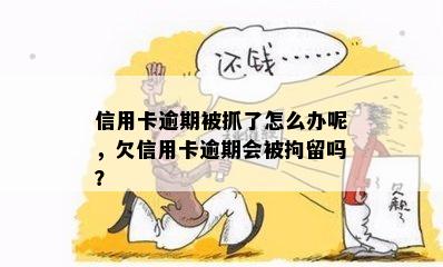 信用卡逾期被抓了怎么办呢，欠信用卡逾期会被拘留吗？