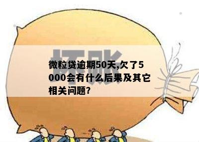 微粒贷逾期50天,欠了5000会有什么后果及其它相关问题？