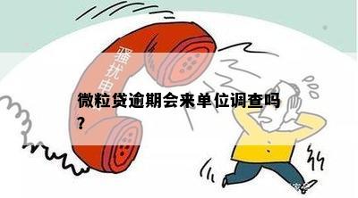 微粒贷逾期会来单位调查吗？