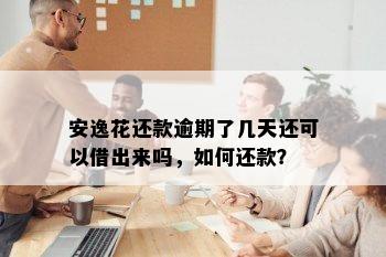 安逸花还款逾期了几天还可以借出来吗，如何还款？