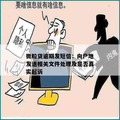 微粒贷逾期发短信：向户地发送相关文件处理及是否真实起诉