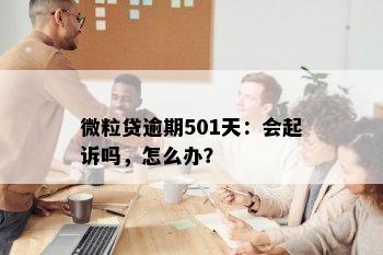 微粒贷逾期501天：会起诉吗，怎么办？