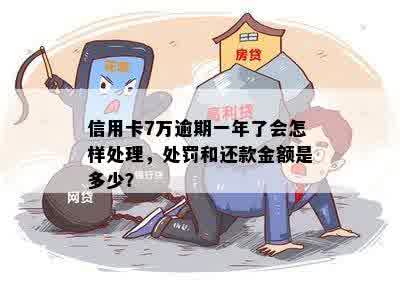 信用卡7万逾期一年了会怎样处理，处罚和还款金额是多少？