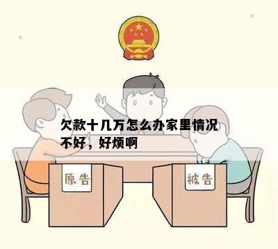 欠款十几万怎么办家里情况不好，好烦啊