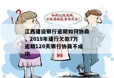 江西建设银行逾期如何协商，2018年建行欠款7万逾期120天银行协商不成功