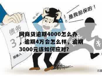 网商贷逾期4000怎么办，逾期4万会怎么样，逾期3000元该如何应对？