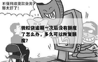 微粒贷逾期一次后没有额度了怎么办，多久可以恢复额度？