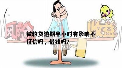 微粒贷逾期半小时有影响不征信吗，借钱吗？