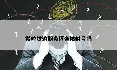 微粒贷逾期没还会被封号吗