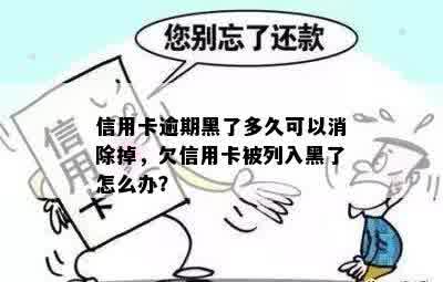 信用卡逾期黑了多久可以消除掉，欠信用卡被列入黑了怎么办？