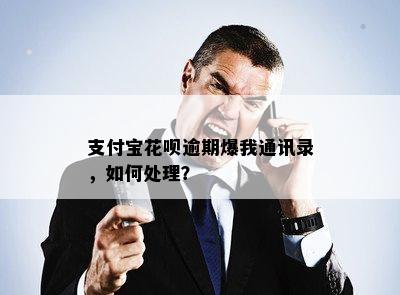 支付宝花呗逾期爆我通讯录，如何处理？