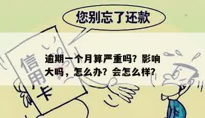 逾期一个月算严重吗？影响大吗，怎么办？会怎么样？