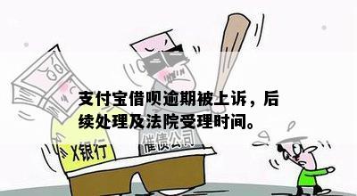 支付宝借呗逾期被上诉，后续处理及法院受理时间。