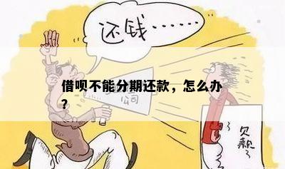 借呗不能分期还款，怎么办？